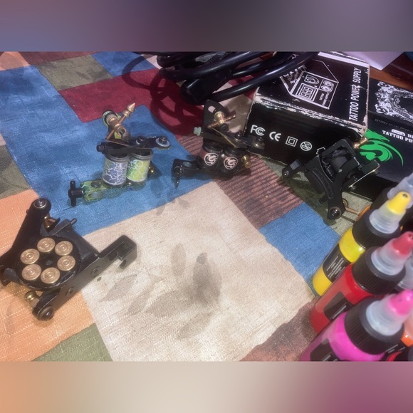 TATTOO SUPPLY LOT* MOTHERS INK COLOR SET* DRAGON HAWK & MORE! PLEASE READ DESC! - Picture 6 of 16